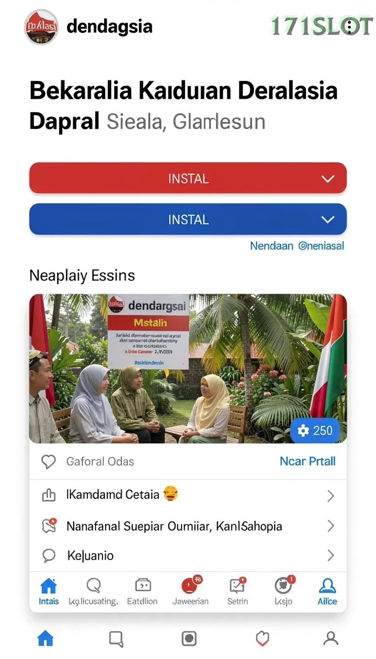 Cuplikan layar KETUA268 — menu navigasi