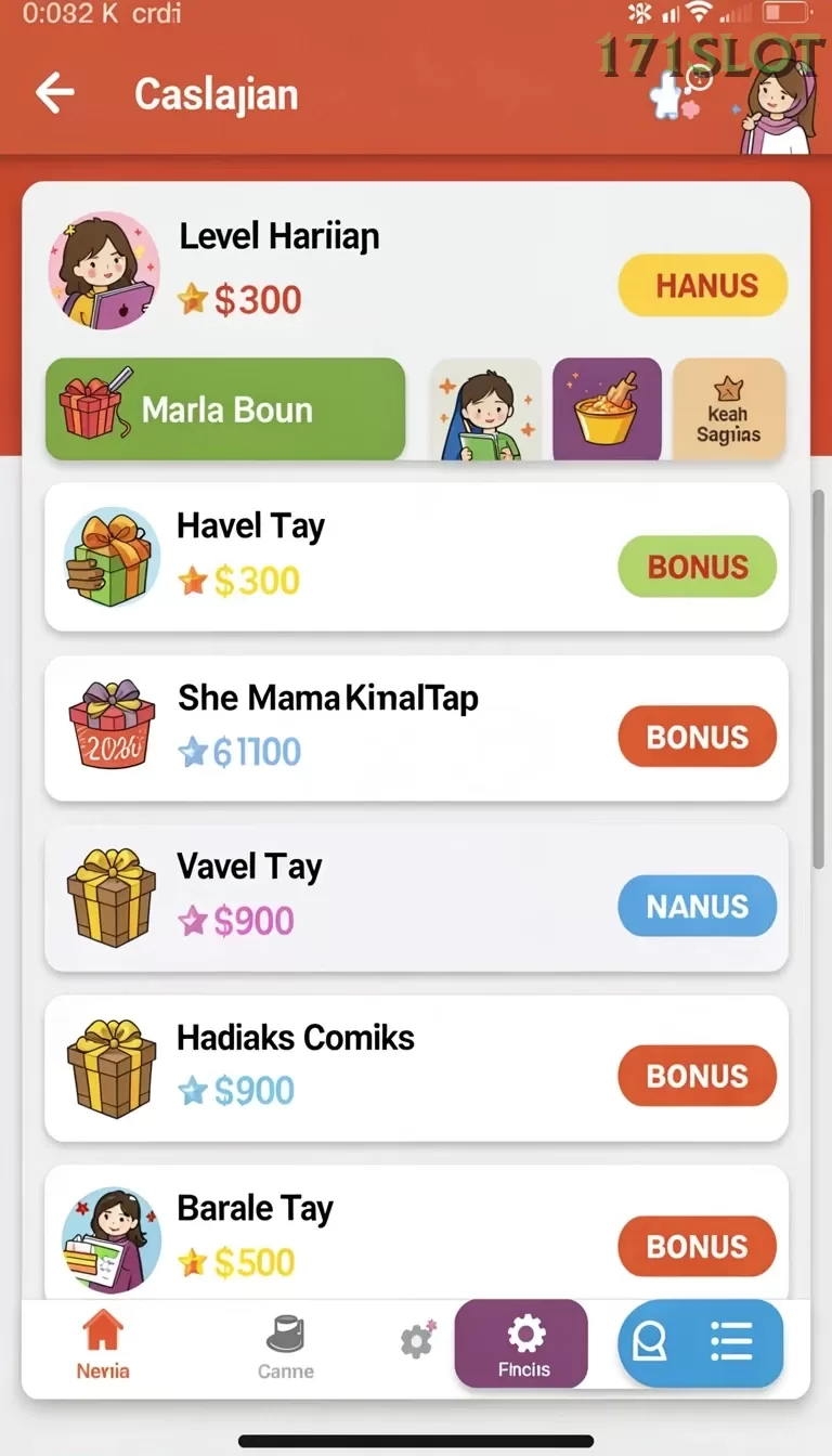 Cuplikan layar UT77 — halaman utama